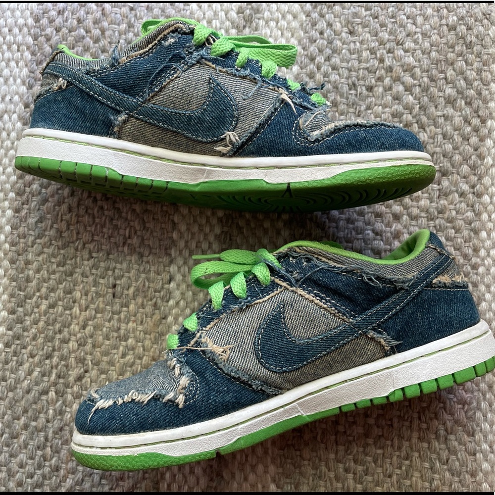 Vintage Nike denim hulk dunks size 4y/5.5w